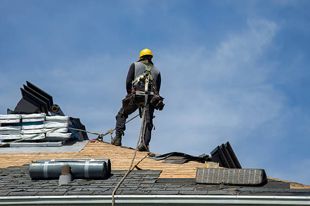 Professional Roofing technician working in Liberty, NY
